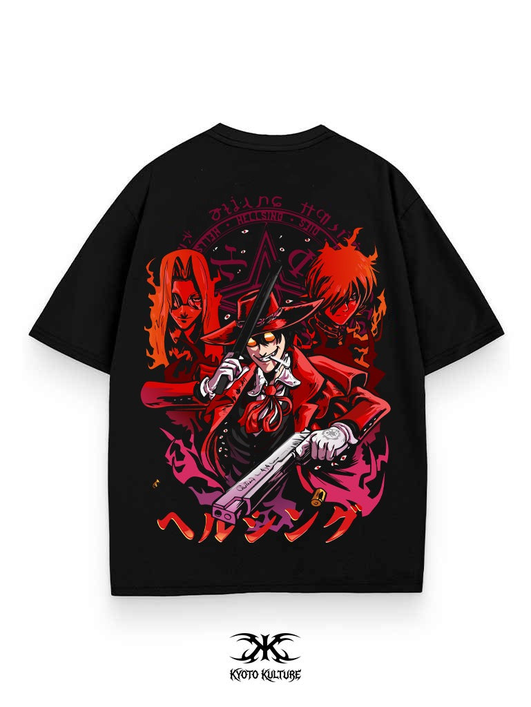2-SIDED CRIMSON COUNT OVERSIZE TEE