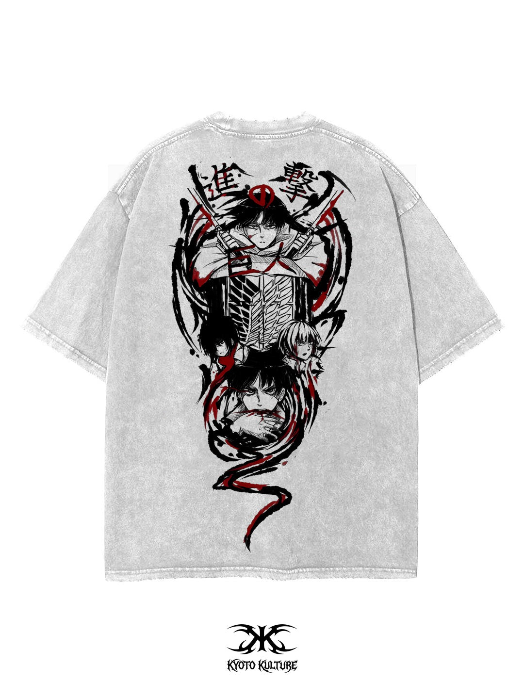 2-SIDED WINGS OF FREEDOM VINTAGE OVERSIZE TEE