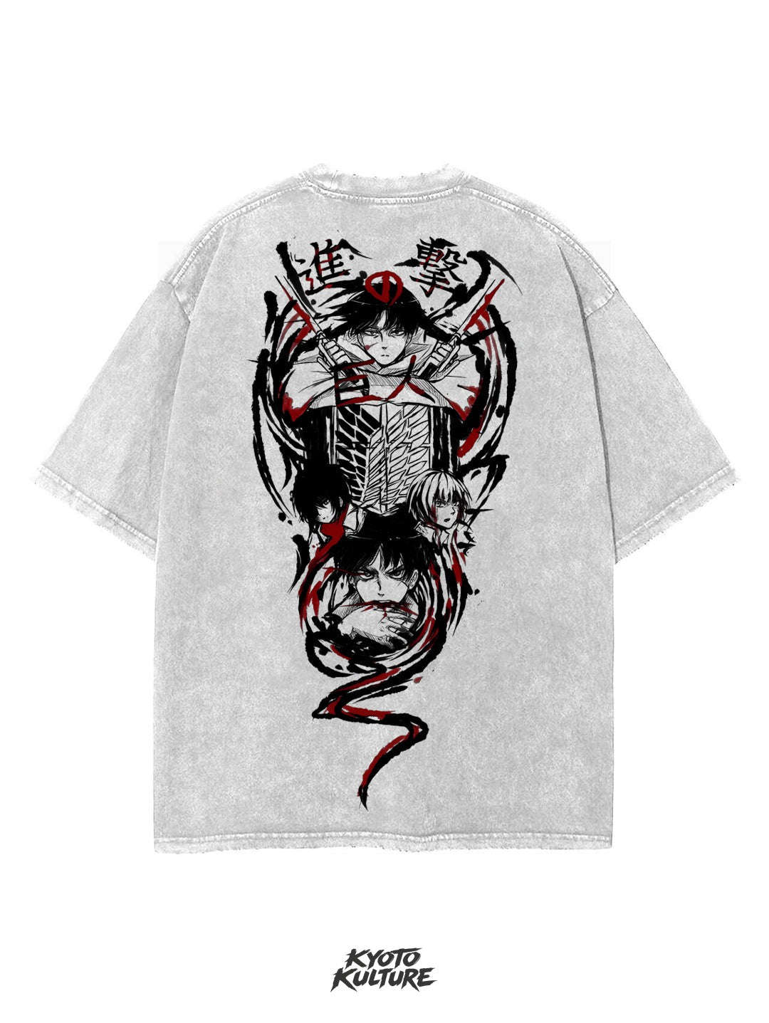 2-SIDED WINGS OF FREEDOM VINTAGE OVERSIZE TEE