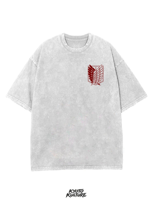 2-SIDED WINGS OF FREEDOM VINTAGE OVERSIZE TEE