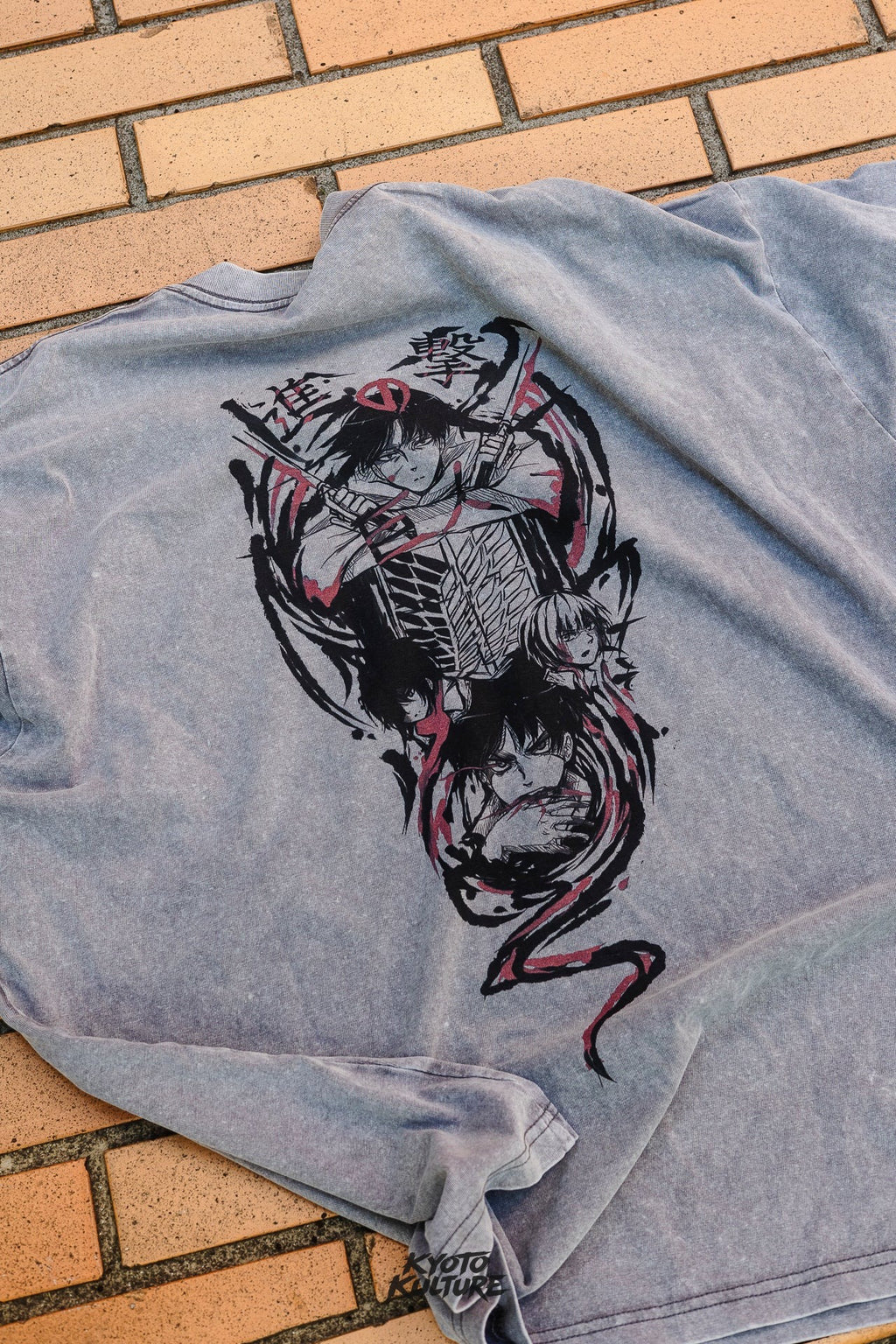 2-SIDED WINGS OF FREEDOM VINTAGE OVERSIZE TEE