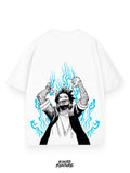 BLUE FLAME OVERSIZE TEE