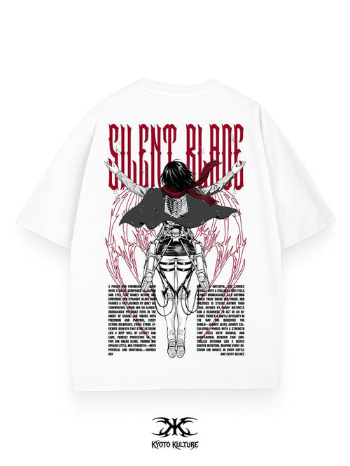 CRIMSON SCARF 2-SIDED OVERSIZE TEE