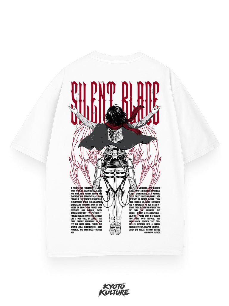 CRIMSON SCARF 2-SIDED OVERSIZE TEE
