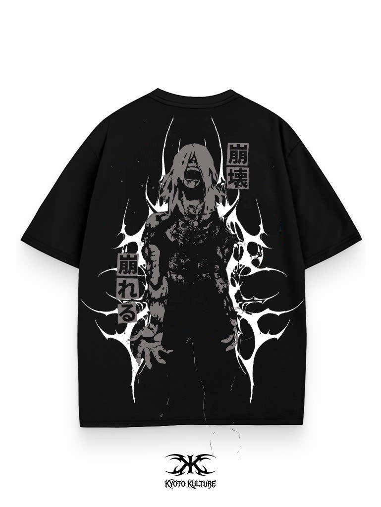 DECAYING HEART 2-SIDED OVERSIZE TEE