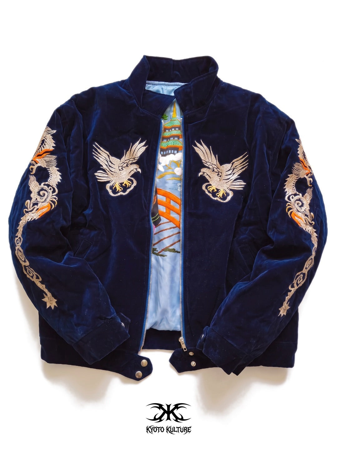 EASTERN DRAGON EMBROIDERED SOUVENIR JACKET