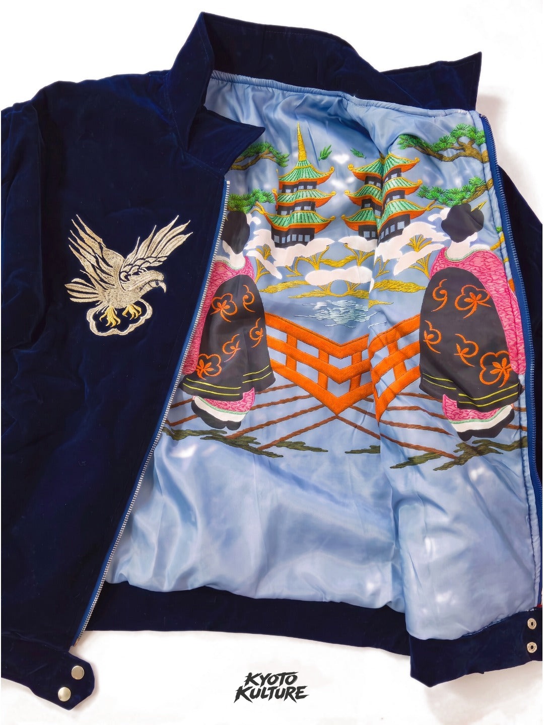 EASTERN DRAGON EMBROIDERED SOUVENIR JACKET