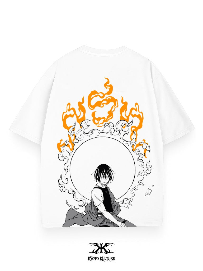 FLAME PILLAR OVERSIZE VINTAGE TEE