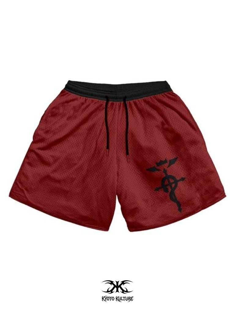 METAL RED SHORTS