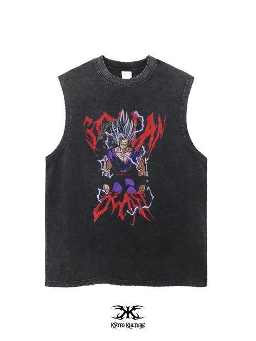 "BEAST MODE" VINTAGE WASHED TANK TOP