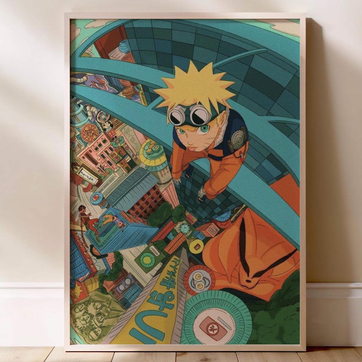 Naruto Uzumaki Hidden Leaf Rooftops Poster