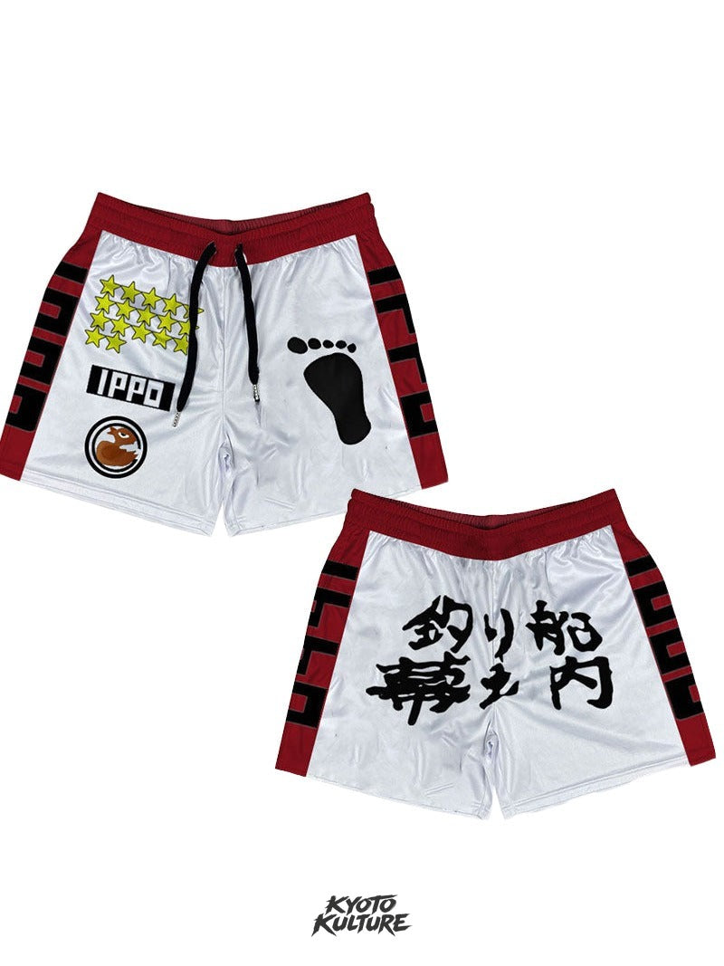 BOXING MESH SHORTS RED