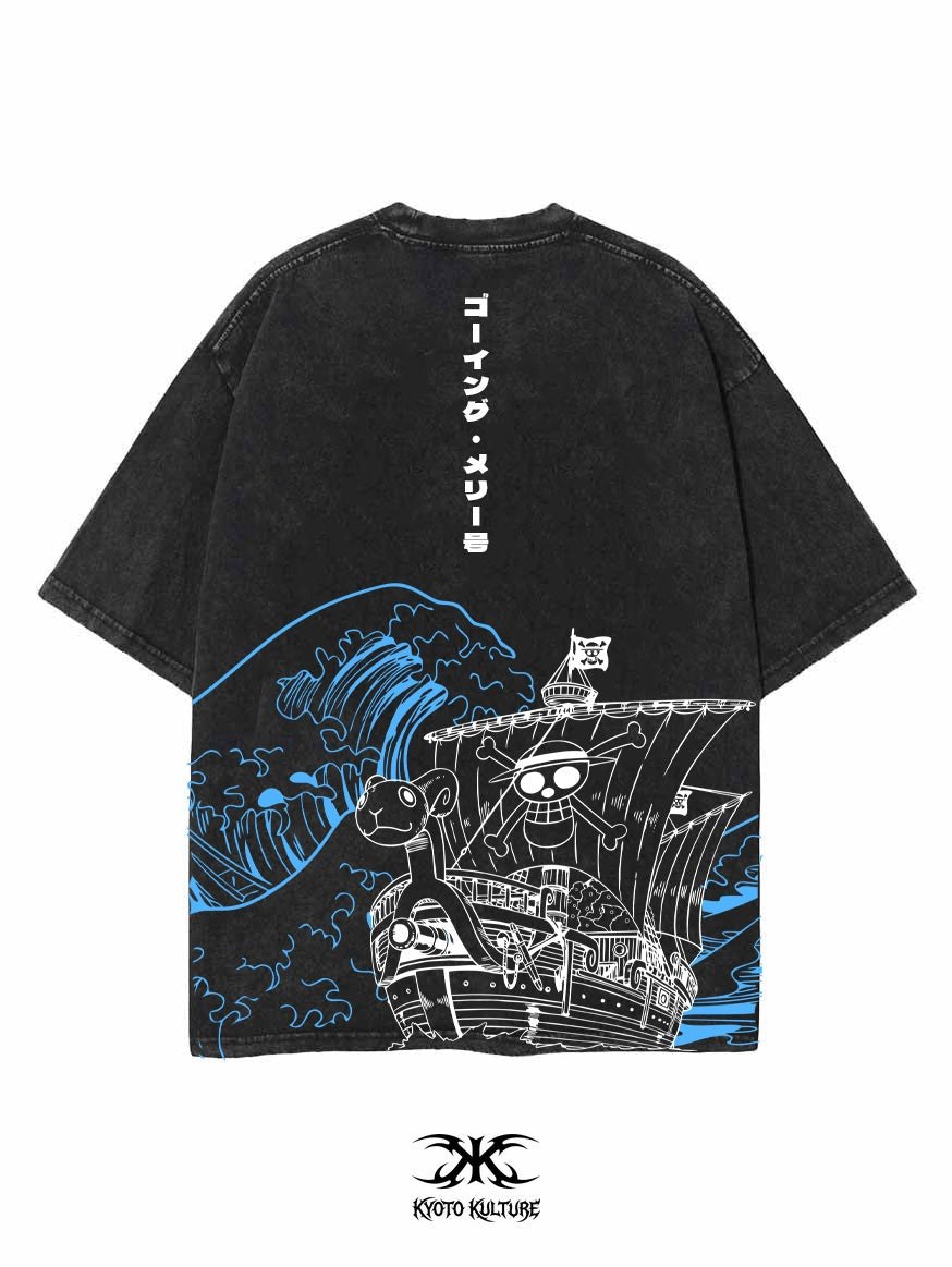 LAUGHING SAIL 2-SIDED OVERSIZE VINTAGE TEE