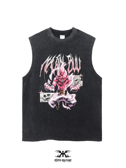"Majin" Vintage Washed Tank Top