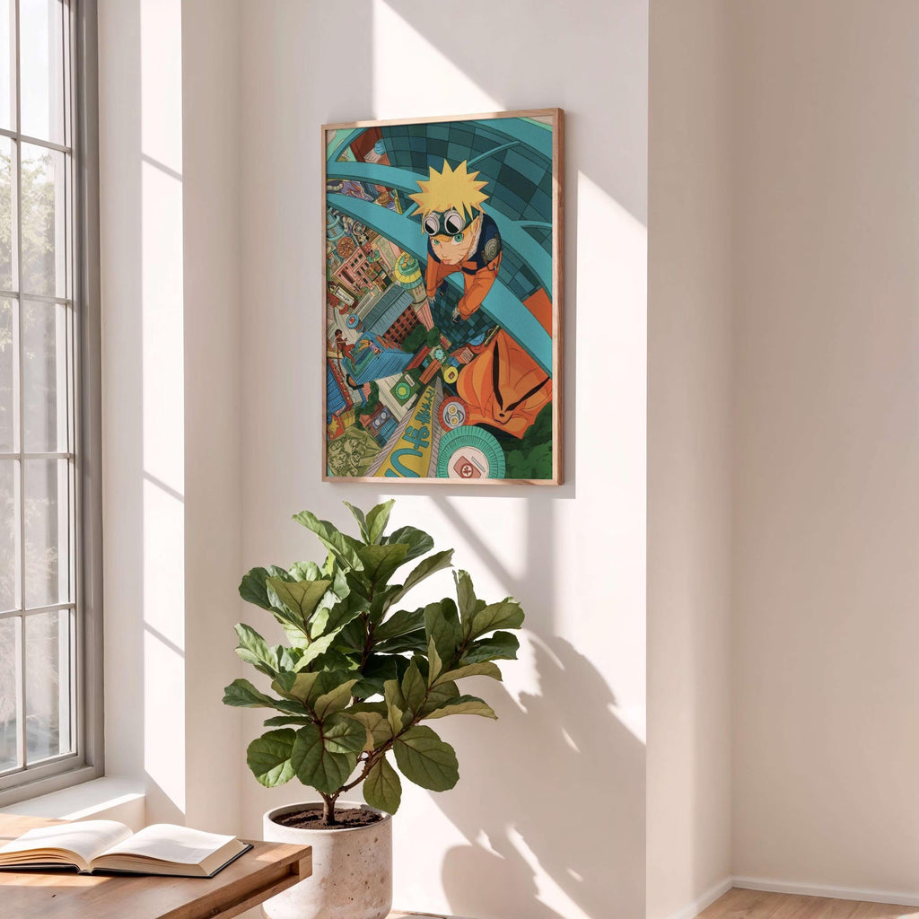 Naruto Uzumaki Hidden Leaf Rooftops Poster