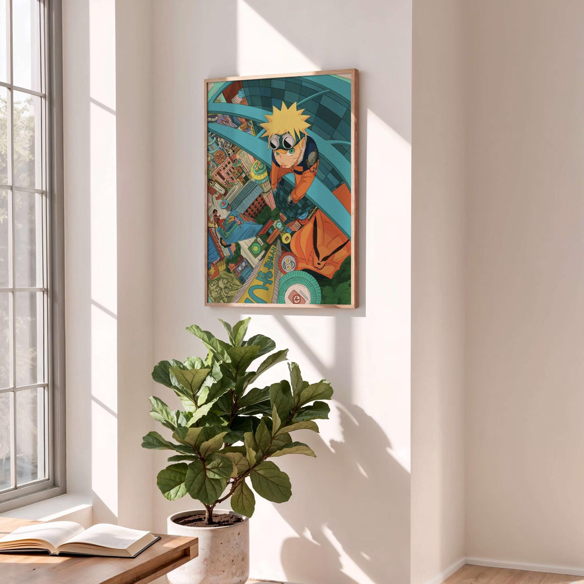 Naruto Uzumaki Hidden Leaf Rooftops Poster