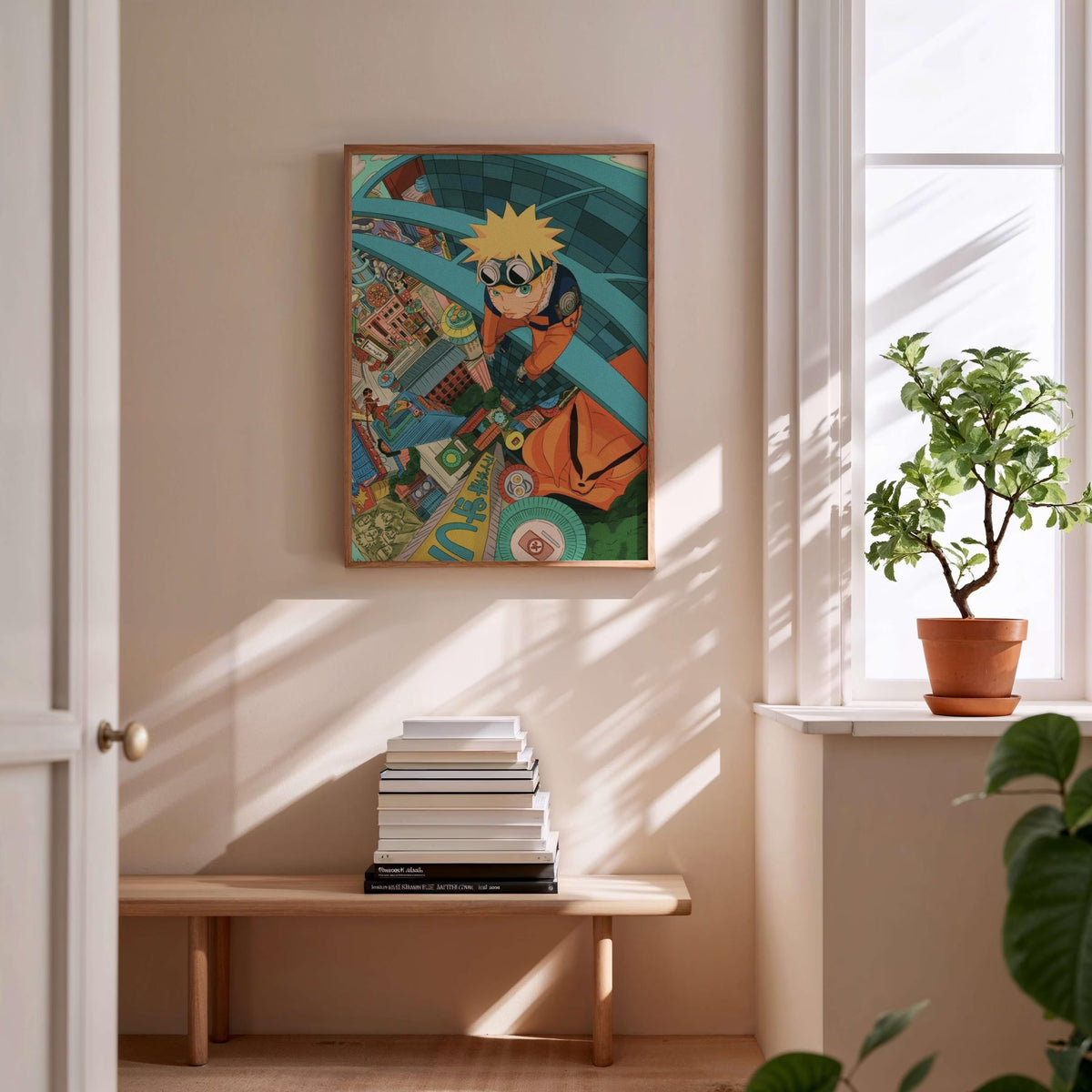 Naruto Uzumaki Hidden Leaf Rooftops Poster