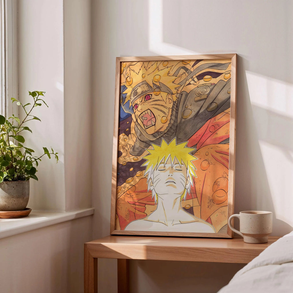 Naruto and Kurama Poster