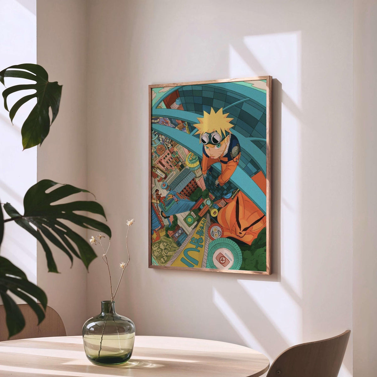 Naruto Uzumaki Hidden Leaf Rooftops Poster