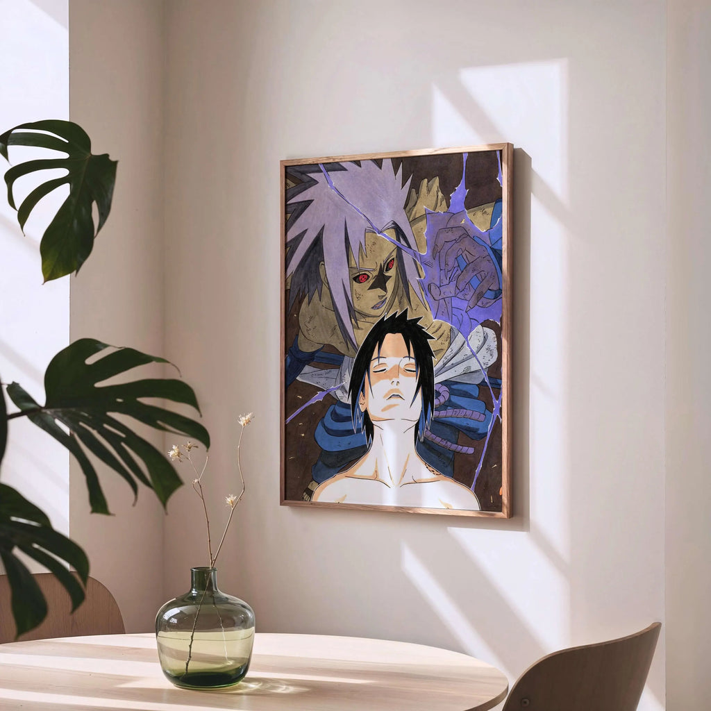 Naruto Sasuke Uchiha Curse Mark Poster