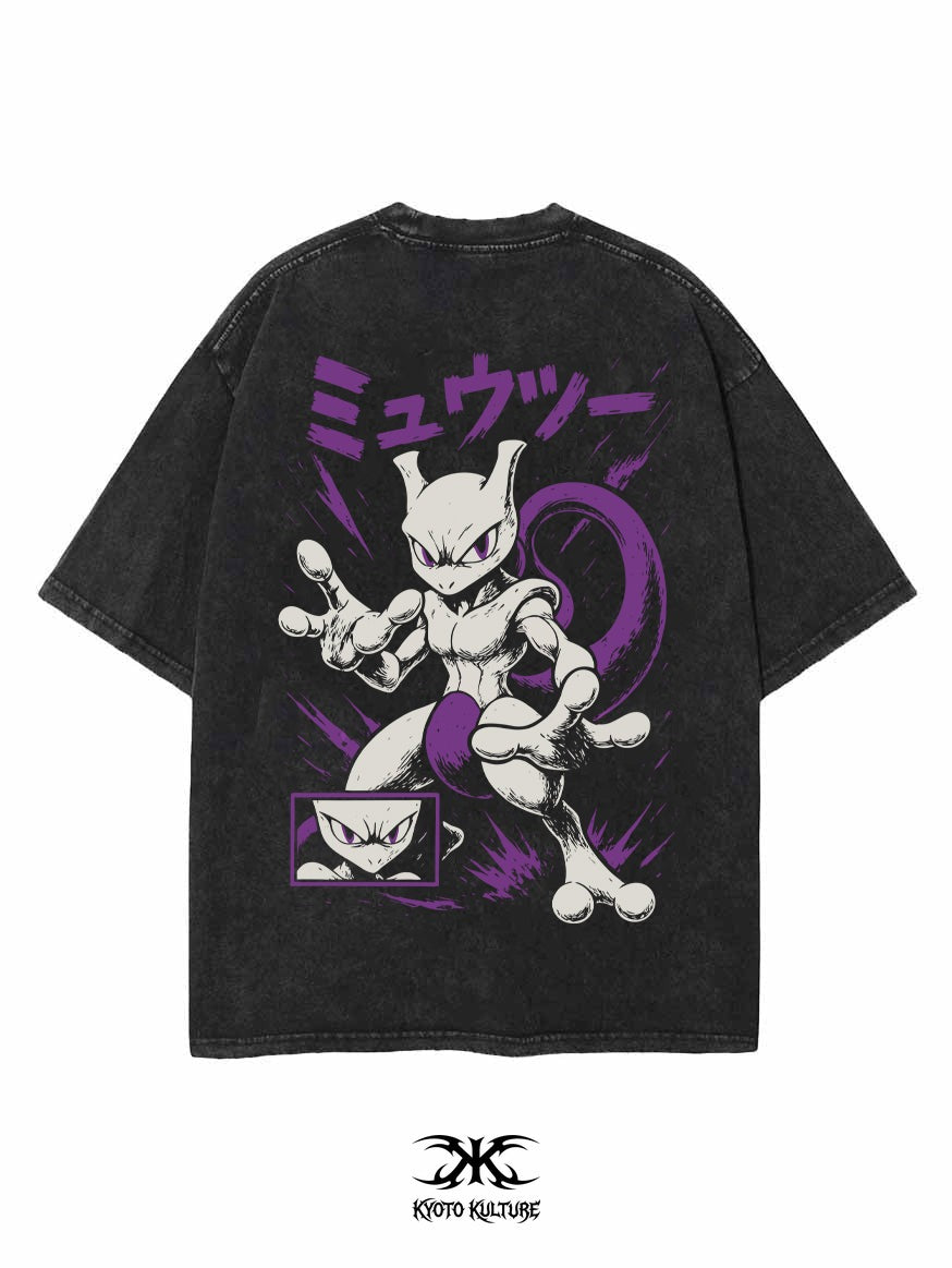 PSYWAVE SHADOW 2-SIDED VINTAGE OVERSIZE TEE